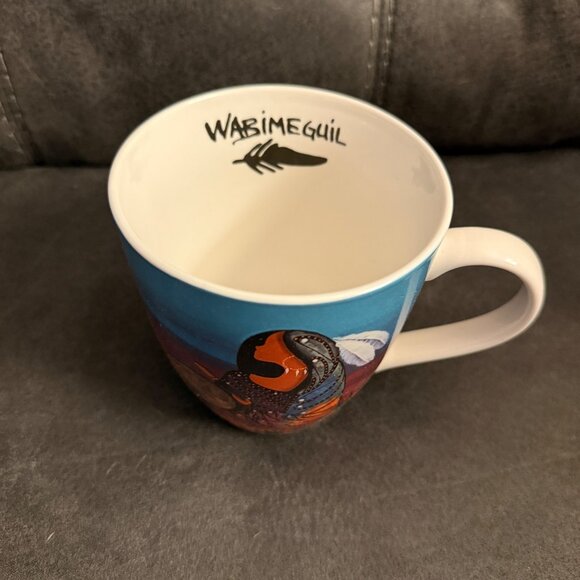 Aurora Drummer Ceramic Mug By Betty Albert For Wabimeguil With Signature Design - Picture 5 of 8